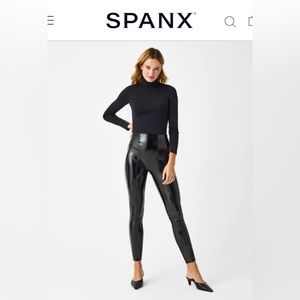 SPANX Faux Patent Leather Leggings - NWT